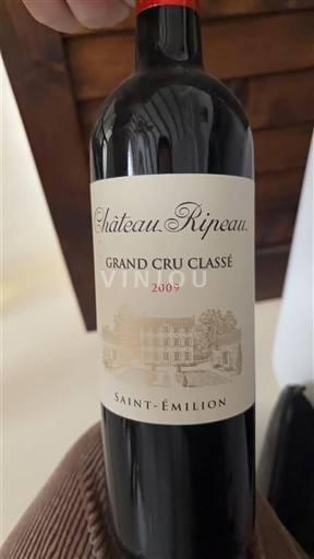 Vins Saint-Émilion Ripeau - 2009 - Avis, conseil, vieillissement et prix.
