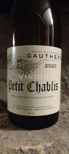 Bourgondië Petit-Chablis Gautheron 2020