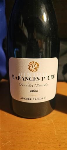 Borgoña Maranges Premier Cru Aurore Bachelet Les Clos Roussots 2022