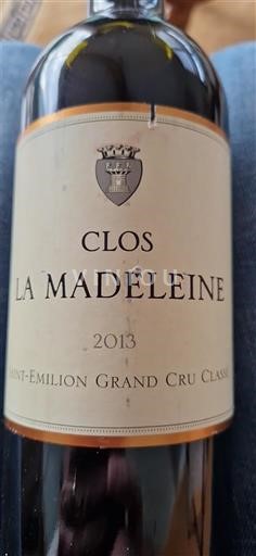 Burdeos Saint-Émilion Gran Cru Grand Cru Clos La Madeleine 2013