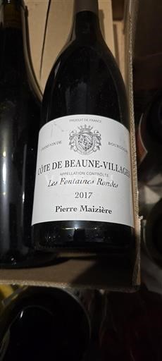 Burgund Côte de Beaune Villages Pierre Maizière Les Fontaines Ronde 2017