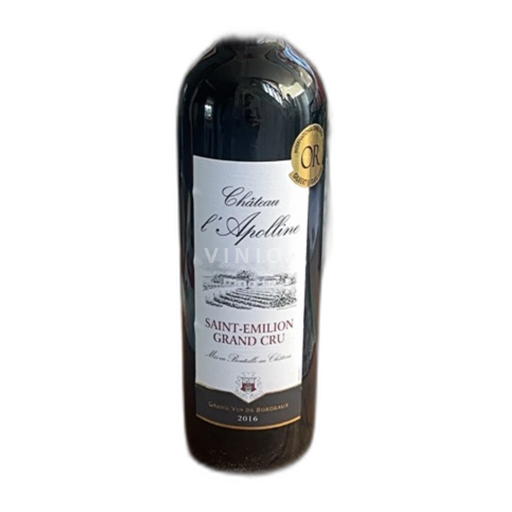 Bordeaux Saint-Émilion Grand Cru Château L'apolline 2016