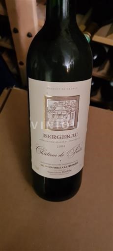 Sydväst Bergerac Château Prats 2004