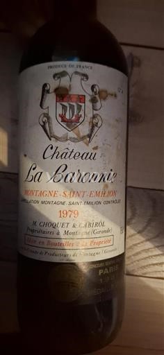 Bordeaux Montagne-Saint-Émilion Château La Baronnie 1979