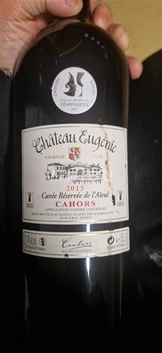 Sudoeste Cahors Château Eugénie Réservée de l'Aïeul 2015