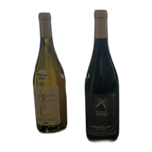 Vin Rouge sec Caresses du Vent Moulin des Gypses 2022 France Vallée du Rhône Ventoux AOC