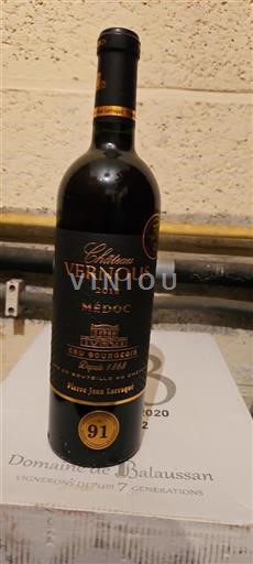 Burdeos Médoc Cru Bourgeois Château Vernous 2018