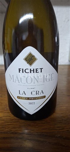 Bourgogne Mâcon og mâcon-landsbyer Fichet La Cra prestige 2022