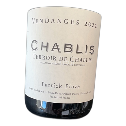 Bourgogne Chablis Patrick Piuze Terroir de Chablis 2022