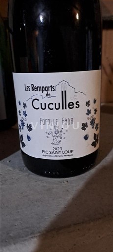 Languedoc Pic Saint-Loup Les Remparts De Cuculles Fofolle Fada 2023