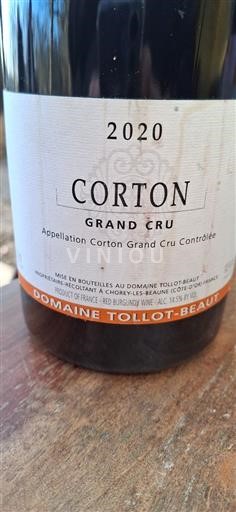 Burgundy Corton Grand Cru Domaine Tollotbeaut 2020
