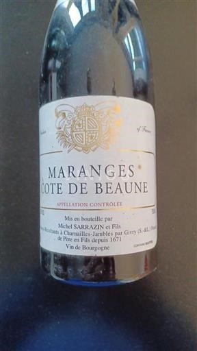 Bourgondië Maranges Michel Sarrazin Et Fils 2017