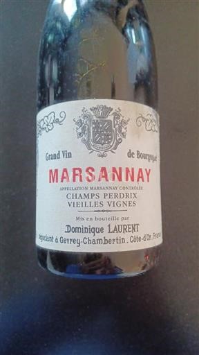 Bourgondië Marsannay Domaine Dominique Laurent Champs Perdrix Vielles Vignes 2018