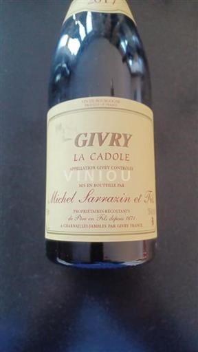 Burgundija Givry Grand Cru Michel Sarrazin Et Fils La Cadole 2017