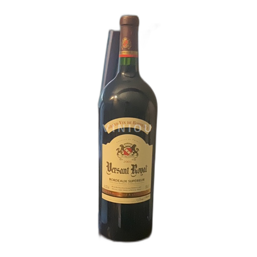 Vin Rouge sec Versant Royal 2001 France Bordeaux Bordeaux supérieur AOC