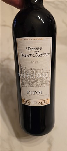 Languedoc Fitou Mont Tauch Réserve Saint-Estève 2017