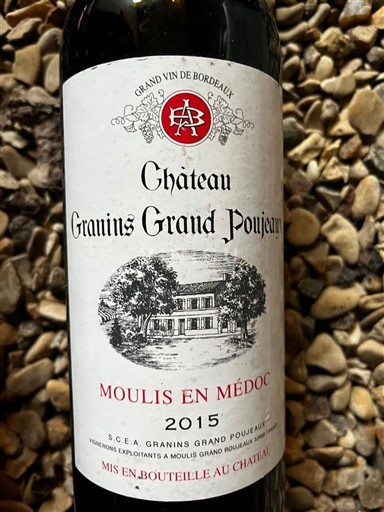 Bordeaux Moulis-en-Médoc Château Granins Grand Poujeaux 2015