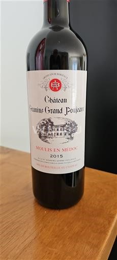 Bordeaux Moulis-en-Médoc Château Granins Grand Poujeaux 2015