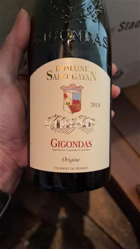 Rhônedalen Gigondas Domaine Saint Gayan Origine 2018
