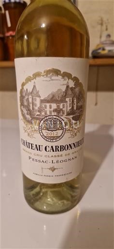 Bordeaux Pessac-Léognan Grand Cru Château Carbonnieux 2012