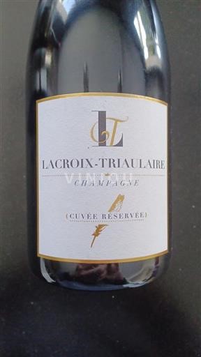 Champaña Champán Lacroixtriaulaire Réservée Sin añada