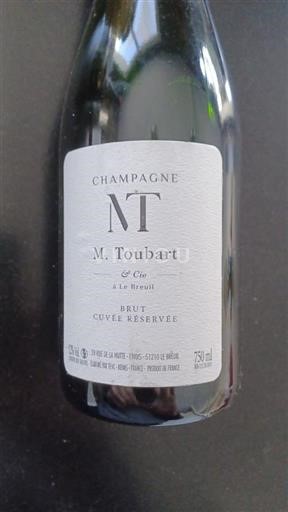 Vin Effervescent Blanc brut Cuvée Réservée M. Toubart & Cie Non millésimé France Champagne AOC
