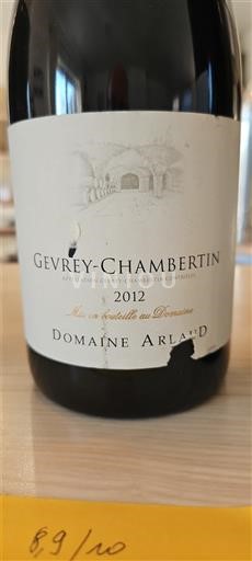 Borgogna Gevrey-Chambertin Domaine Arlaud 2012
