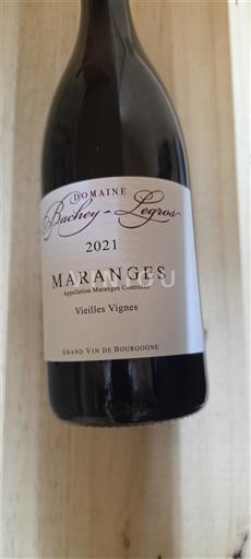 Burgundy Maranges Domaine Bacheylegros Vieilles Vignes 2021
