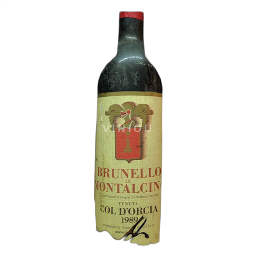 Tuscany Brunello di Montalcino Col Orcia 1989