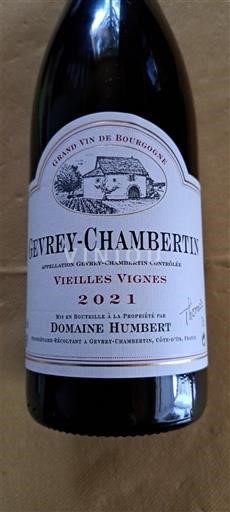 Borgoña Gevrey-Chambertin Grand Cru Domaine Humbert Vieilles Vignes 2021