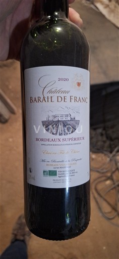 Bordeaux Bordeaux Supérieur Château Barail De Franc 2020