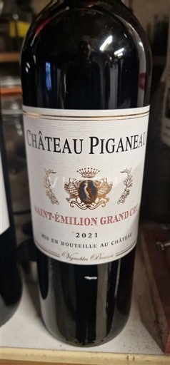 Bordeaux Saint-Émilion Grand Cru Grand Cru Château Piganeau 2021
