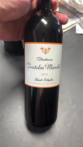 Bordeaux Saint-Estèphe Grand Cru Coutelinmerville 2014