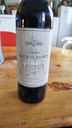 Bordeaux Château Graves De Moustey 1994