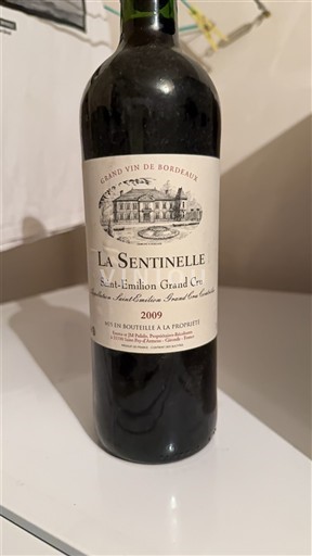 Бордо Сент-Емільйон Гран Крю Grand Cru La Sentinelle 2009
