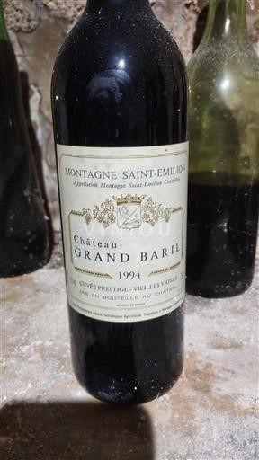 Bordéus Montagne-saint-émilion Château Grand Baril Prestige - Vieilles Vignes 1994