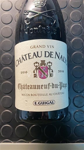Vinuri Rouge sec Château de Nalys 2016 Franța Valea Ronului Châteauneuf-du-Pape AOC