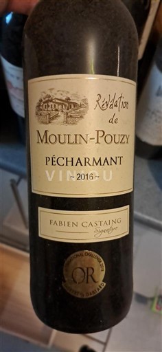 Sudoeste Pécharmant Moulinpouzy Révélation 2016