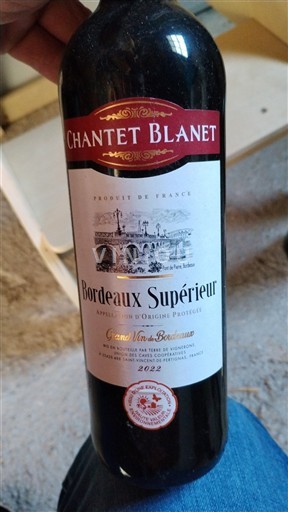 Burdeos Bordeaux superior Château Chantet Blanet 2022