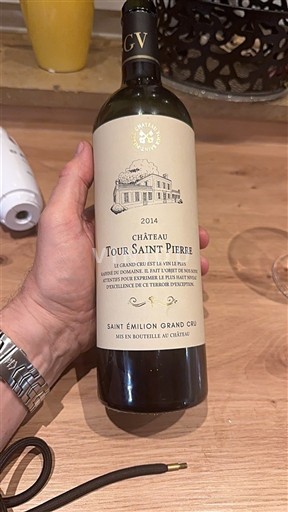 Bordeaux Saint-Émilion Grand Cru Château Tour Saint Pierre 2014