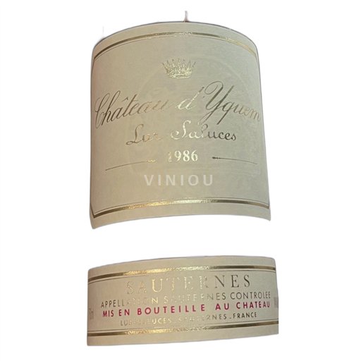 Bordeaux Sauternes Château Yquem 1986