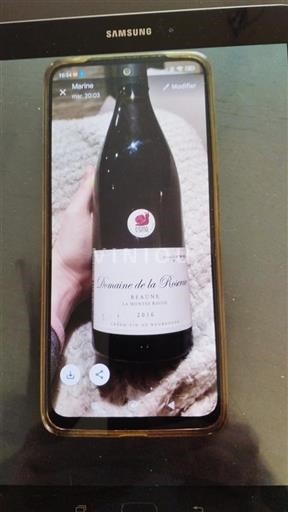 Burgundi Beaune Grand Cru Domaine La Roseraie La Montée Rouge 2016