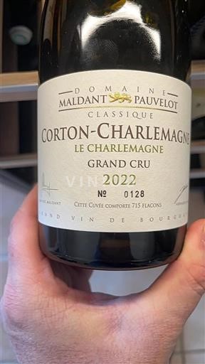Bourgondië Corton-charlemagne Grand Cru Domaine Maldant Pauvelot Le Charlemagne 2022