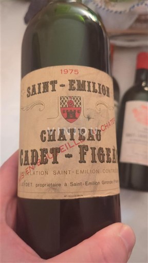 Bordeaux Saint-Émilion Château Cadetfigeac 1975