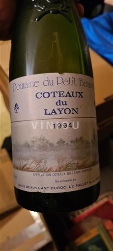 Loiredalen Coteaux-du-Layon Domaine Petit Beaus 1994