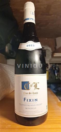 Burgundy Fixin Clos Stlouis Clos Entre Deux Velles 2022