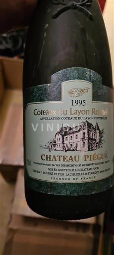 Údolí Loiry Coteaux-du-Layon Château Piegue Rochefort 1995