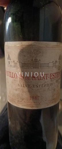 Bordéus Saint-Estèphe Pavillon De Saint Estèphe 1987