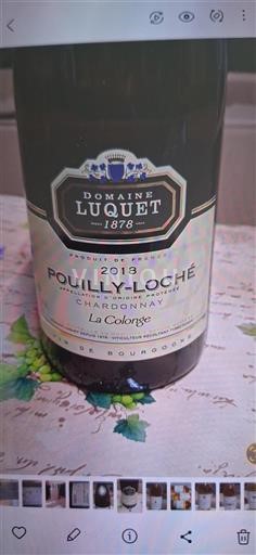 Bourgondië Pouilly-loché Domaine Luquet La Colonge 2018
