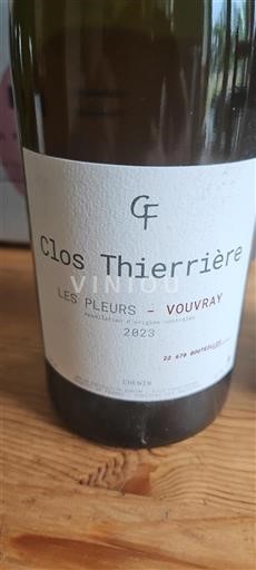 Loire-dalen Vouvray Clos Thierrière Les Pleurs 2023
